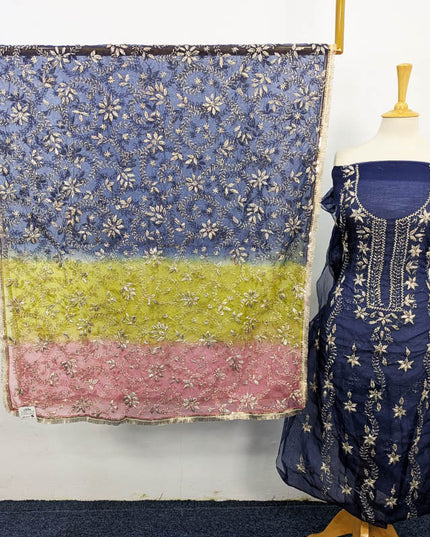 Organza with Gotta Work Shirt + Tie & Dye Dupatta 2PC Unstitched