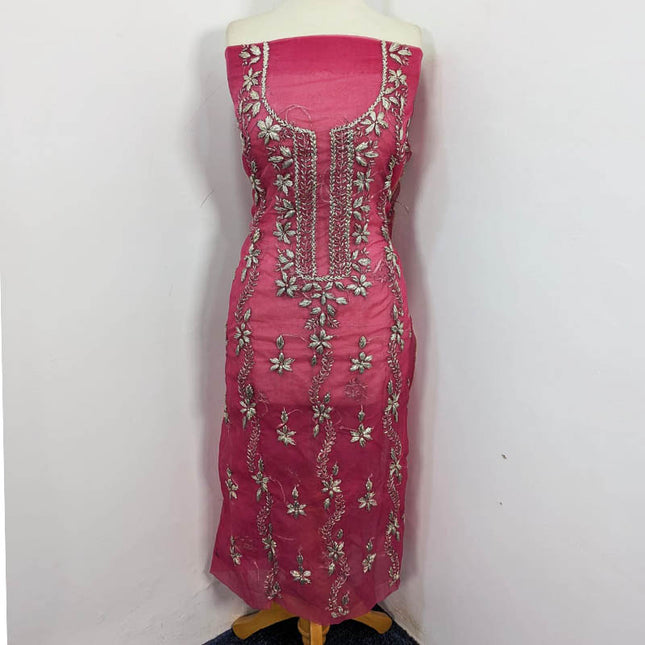 Organza with Gotta Work Shirt + Tie & Dye Dupatta 2PC Unstitched