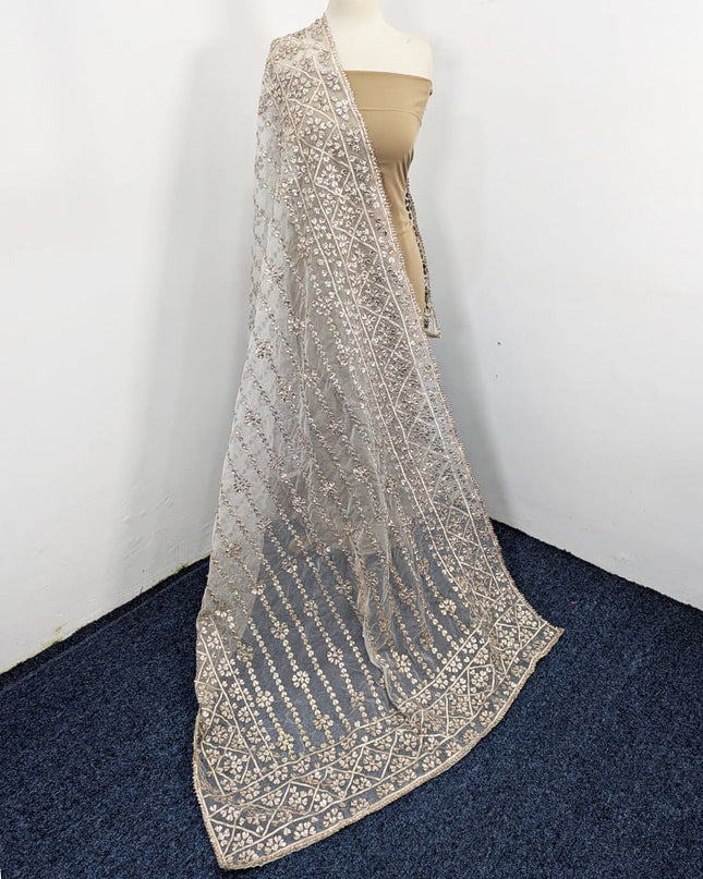 Handmade Full Jaal Gotta Work Organza Dupatta (Ready To Wear)