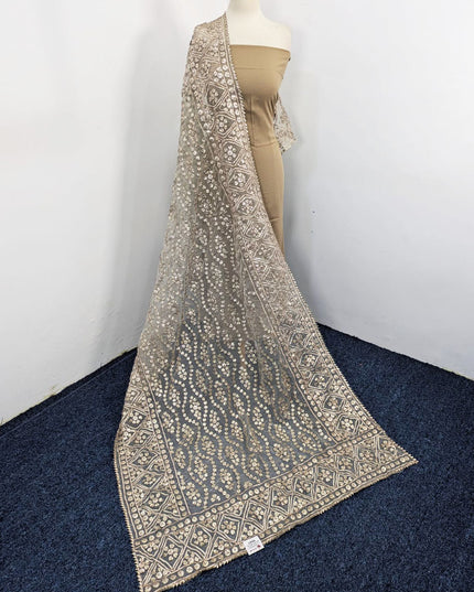 Fancy Organza with Handmade Full Jaal Gotta Work Dupatta