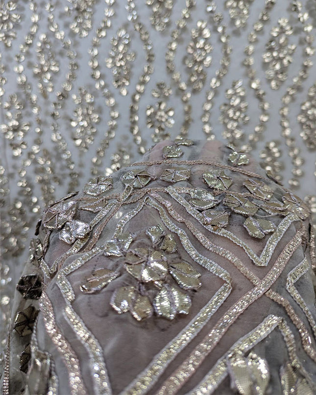 Fancy Organza with Handmade Full Jaal Gotta Work Dupatta