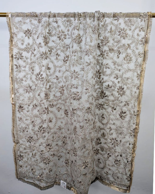 Handmade LCD Gotta Work Organza Dupatta (Ready To Wear)