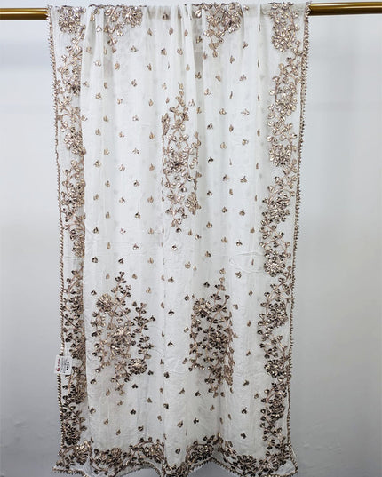 Silk with Handmade Gotta Work Dupatta (Ready To Wear)