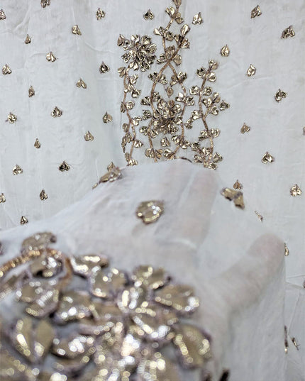 Silk with Handmade Gotta Work Dupatta (Ready To Wear)