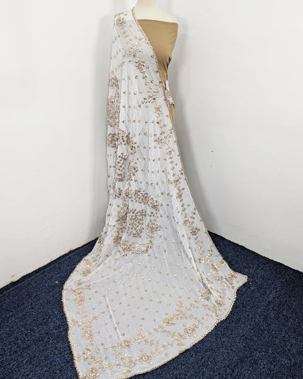 Handmade Gotta Work Silk Dupatta (Ready To Wear)