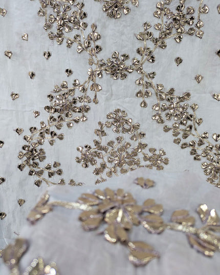 Handmade Gotta Work Silk Dupatta (Ready To Wear)