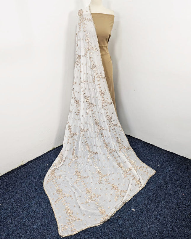 Fancy Silk with Handmade Gotta Work Dupatta