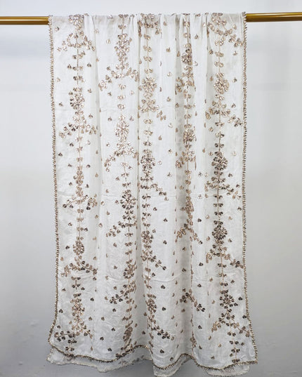 Fancy Silk with Handmade Gotta Work Dupatta