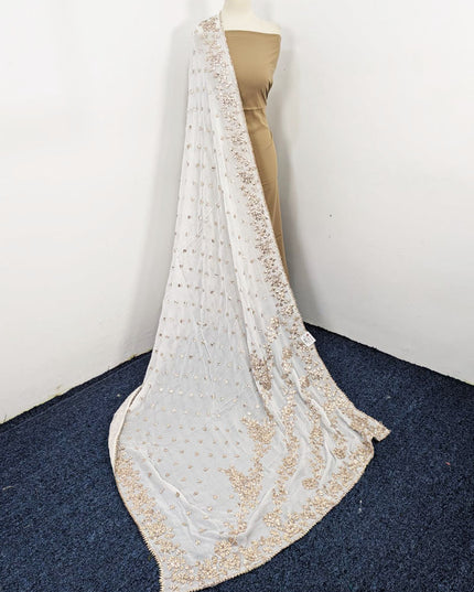 Handmade Gotta Work Silk Dupatta (Ready To Wear)