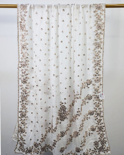 Handmade Gotta Work Silk Dupatta (Ready To Wear)