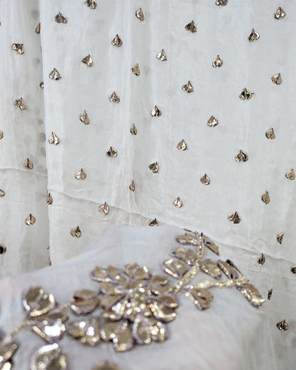 Handmade Gotta Work Silk Dupatta (Ready To Wear)