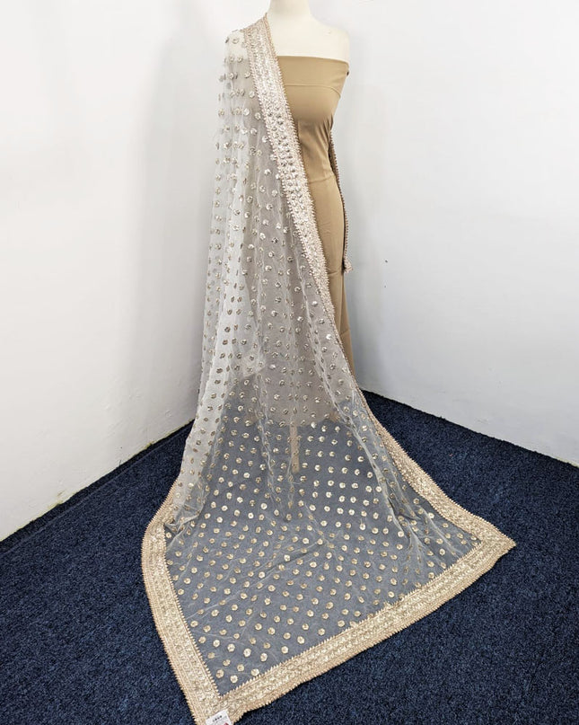 Handmade Full Jaal LCD Gotta Work Organza Dupatta (Ready To Wear)