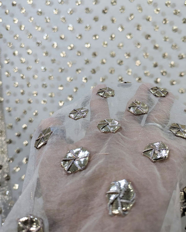 Handmade Full Jaal LCD Gotta Work Organza Dupatta (Ready To Wear)