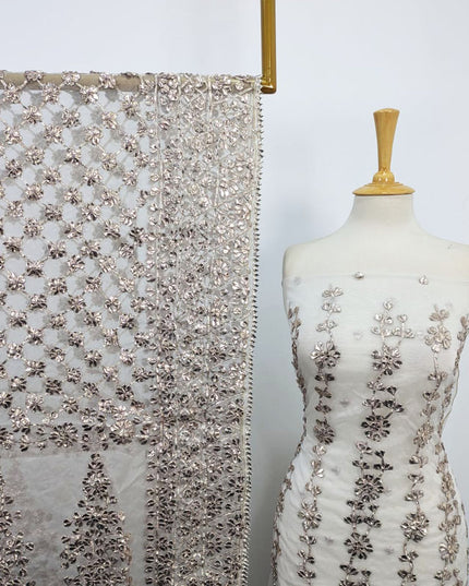 Fancy Handmade Gotta Work Dyeable Organza 2PC Unstitched