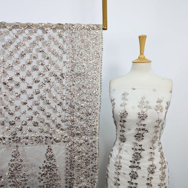 Fancy Handmade Gotta Work Dyeable Organza 2PC Unstitched