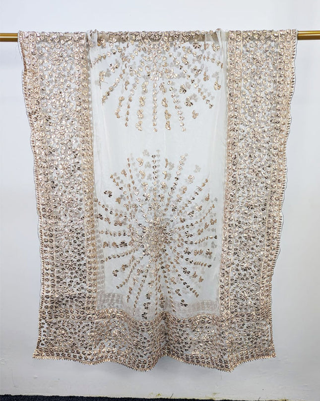 Organza with Full Jaal Gotta Work Dupatta (Ready To Wear)