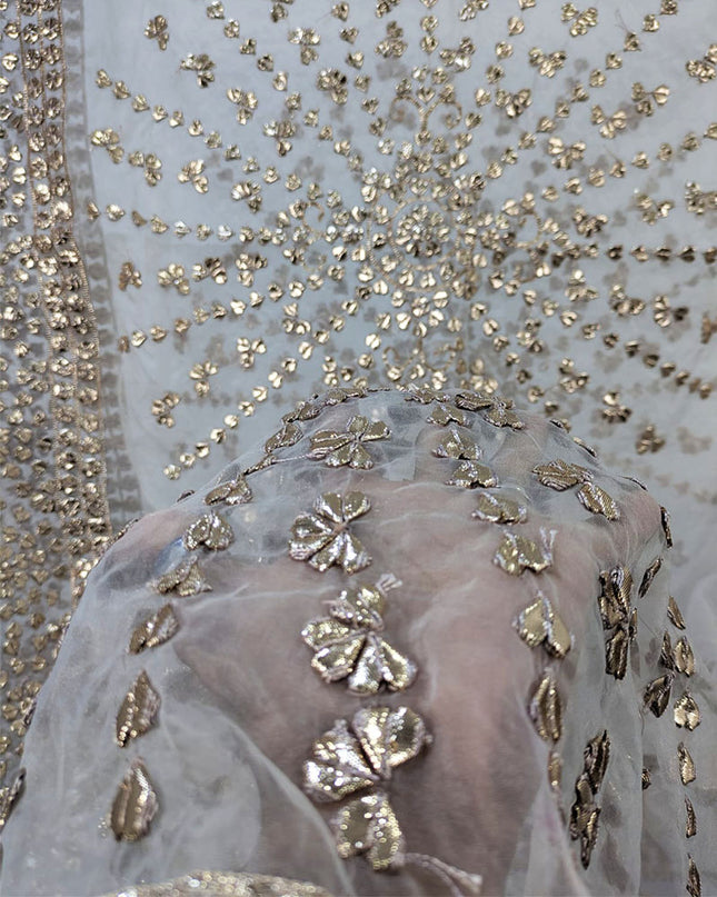 Organza with Full Jaal Gotta Work Dupatta (Ready To Wear)