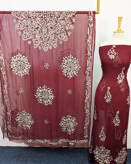 Chiffon with Handmade Gotta Work Shirt Dupatta 2PC Unstitched