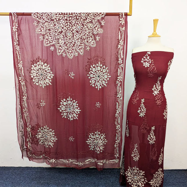 Chiffon with Handmade Gotta Work Shirt Dupatta 2PC Unstitched