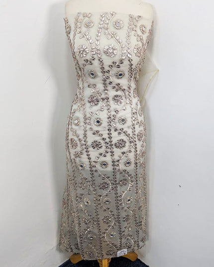Handmade Gotta & Mirror Work Organza 2PC Unstitched