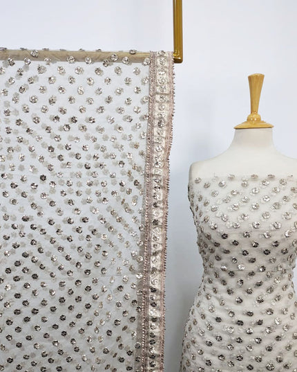 Handmade Full Jaal Akhrot Gotta Work Organza 2PC Unstitched