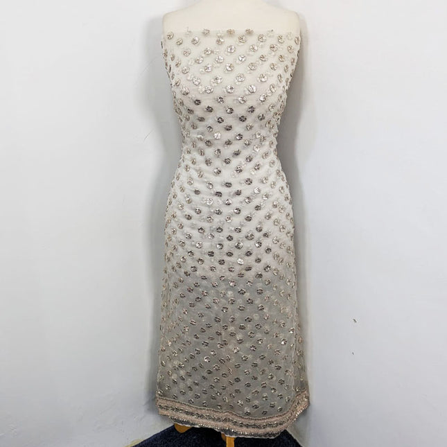 Handmade Full Jaal Akhrot Gotta Work Organza 2PC Unstitched