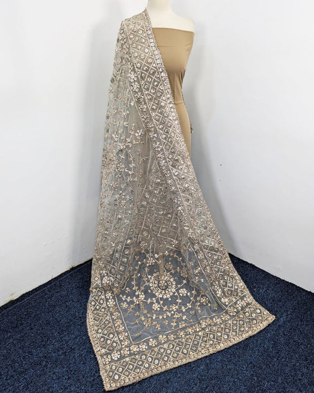 Fancy Organza with Full Jaal Gotta Work Dupatta