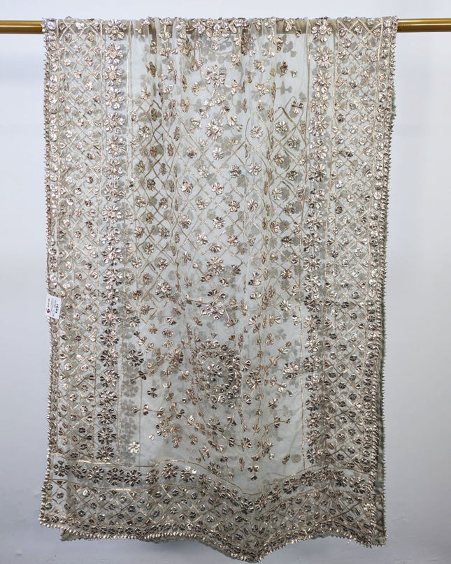 Fancy Organza with Full Jaal Gotta Work Dupatta