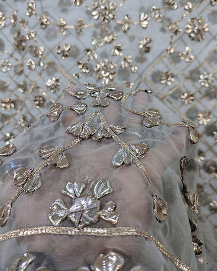 Fancy Organza with Full Jaal Gotta Work Dupatta