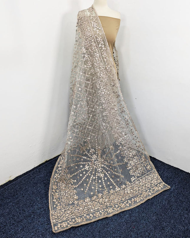 Handmade Full Jaal Gotta Work Organza Dupatta (Ready To Wear)