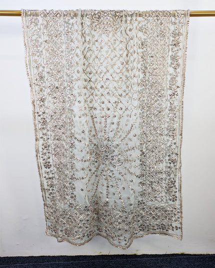 Handmade Full Jaal Gotta Work Organza Dupatta (Ready To Wear)