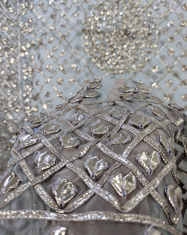 Handmade Full Jaal Gotta Work Organza Dupatta (Ready To Wear)