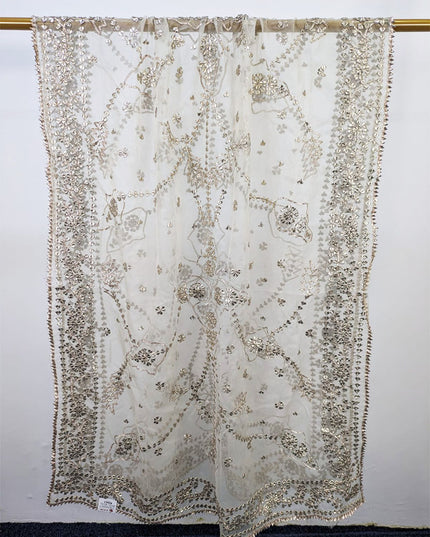 Organza with Handmade Full Jaal Gotta Work Dupatta