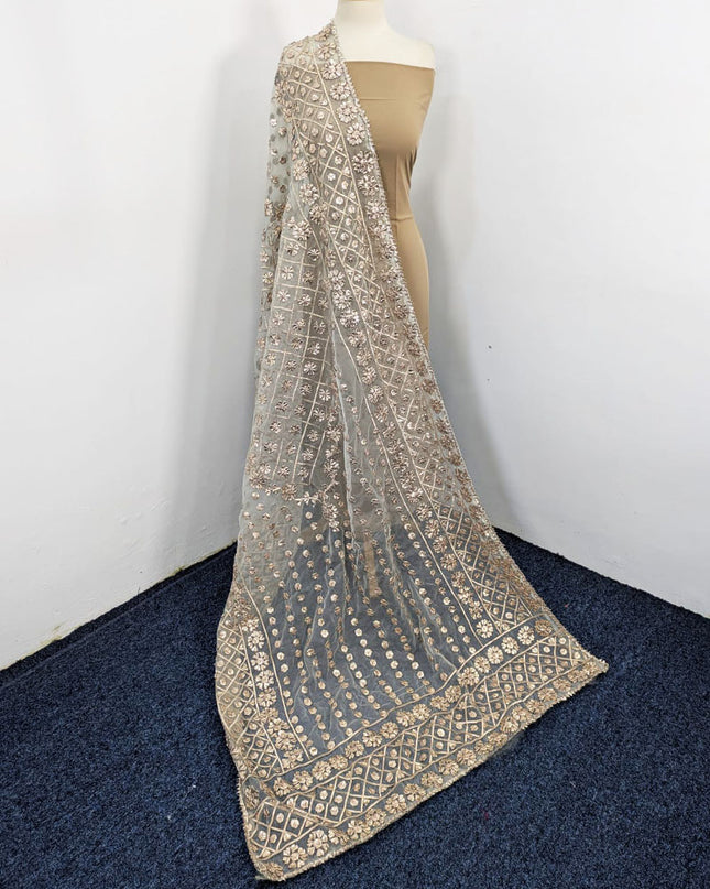 Fancy Organza with Full Jaal Gotta Work Dupatta (Ready To Wear)