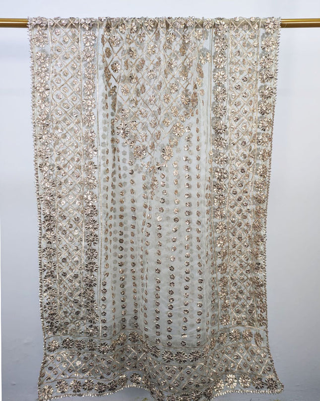 Fancy Organza with Full Jaal Gotta Work Dupatta (Ready To Wear)