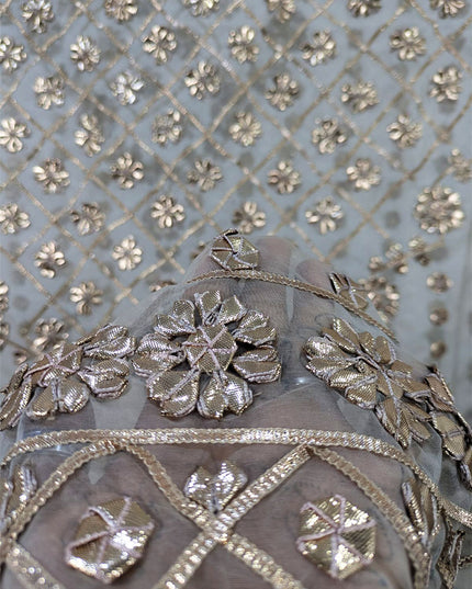 Fancy Organza with Full Jaal Gotta Work Dupatta (Ready To Wear)