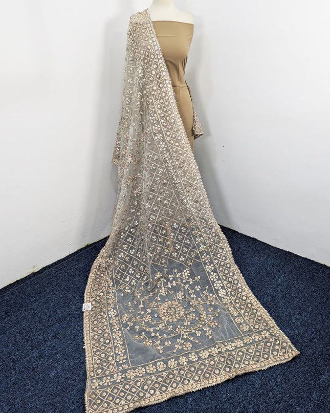 Handmade Full Jaal Gotta Work Organza Dupatta