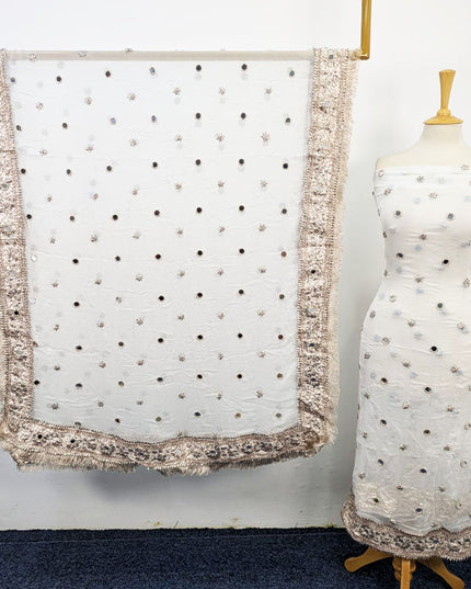 Crinkle Chiffon with Handmade Gotta & Mirror Work 2PC Unstitched