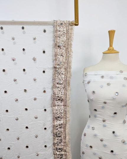 Crinkle Chiffon with Handmade Gotta & Mirror Work 2PC Unstitched