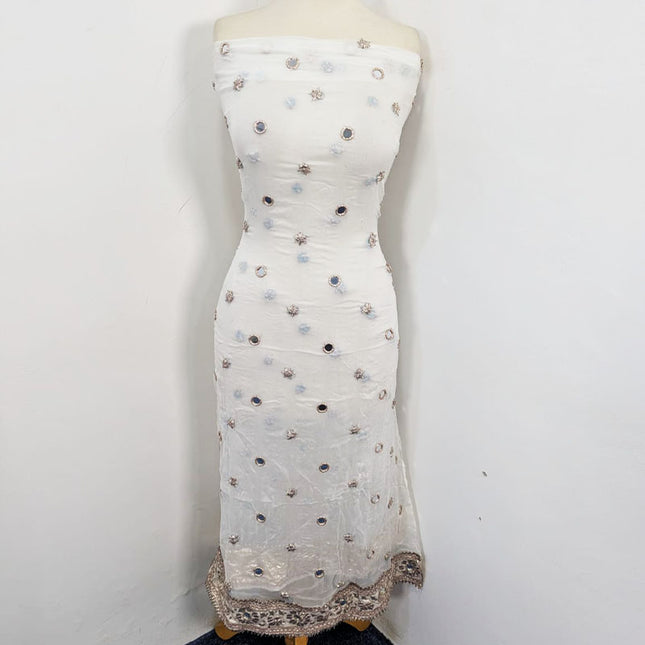 Crinkle Chiffon with Handmade Gotta & Mirror Work 2PC Unstitched