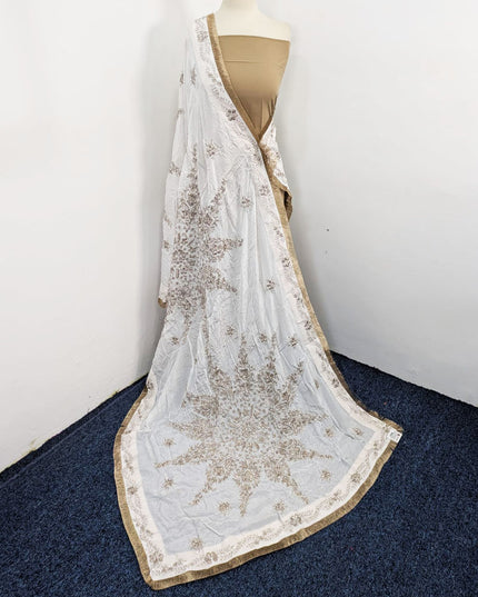 Fancy Silk with Handmade LCD Gotta Work Dupatta