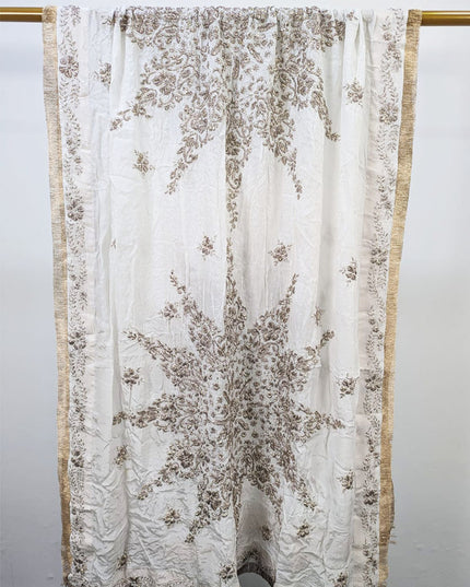 Fancy Silk with Handmade LCD Gotta Work Dupatta