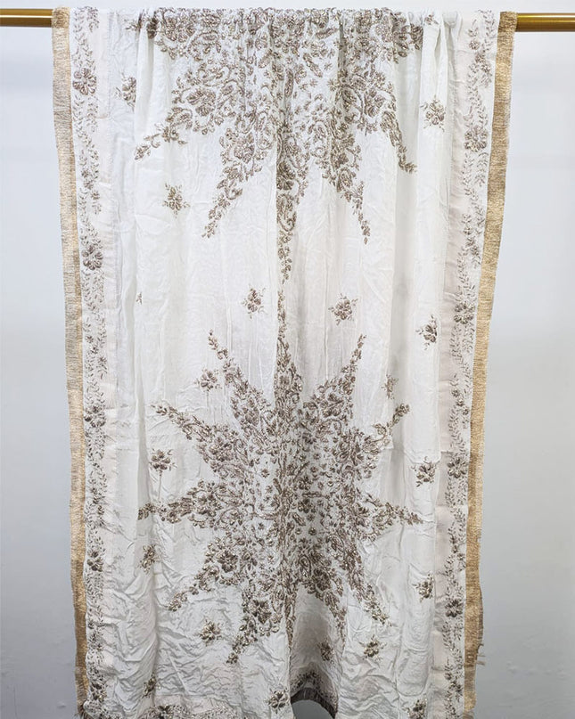 Fancy Silk with Handmade LCD Gotta Work Dupatta