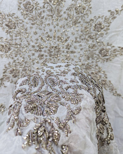 Fancy Silk with Handmade LCD Gotta Work Dupatta