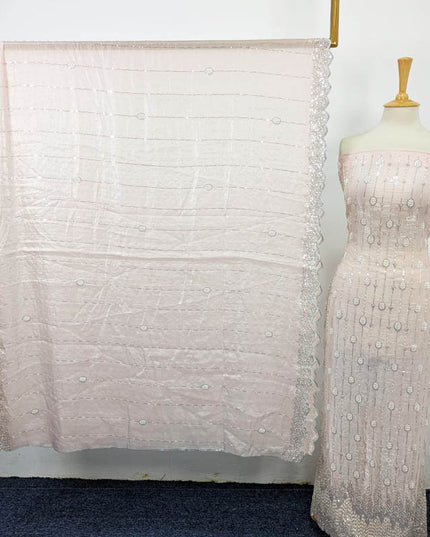 Fancy Net with Front Back Sitara Jaal Work 2PC Unstitched