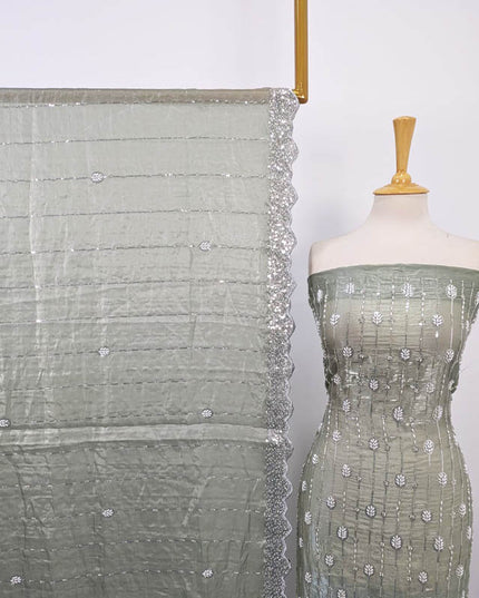 Silk Cut Dana with Embroidered + Siatara Work 2PC Unstitched