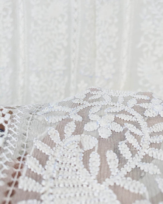 Tarkashi + Shadow Work Pure China Crinkle Dyeable Dupatta