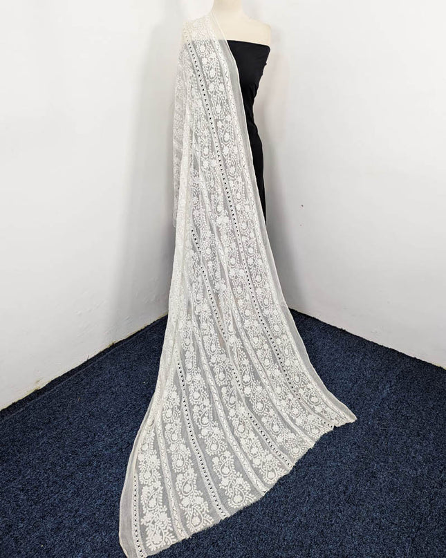 Tarkashi + Shadow Work Pure China Crinkle Dyeable Dupatta