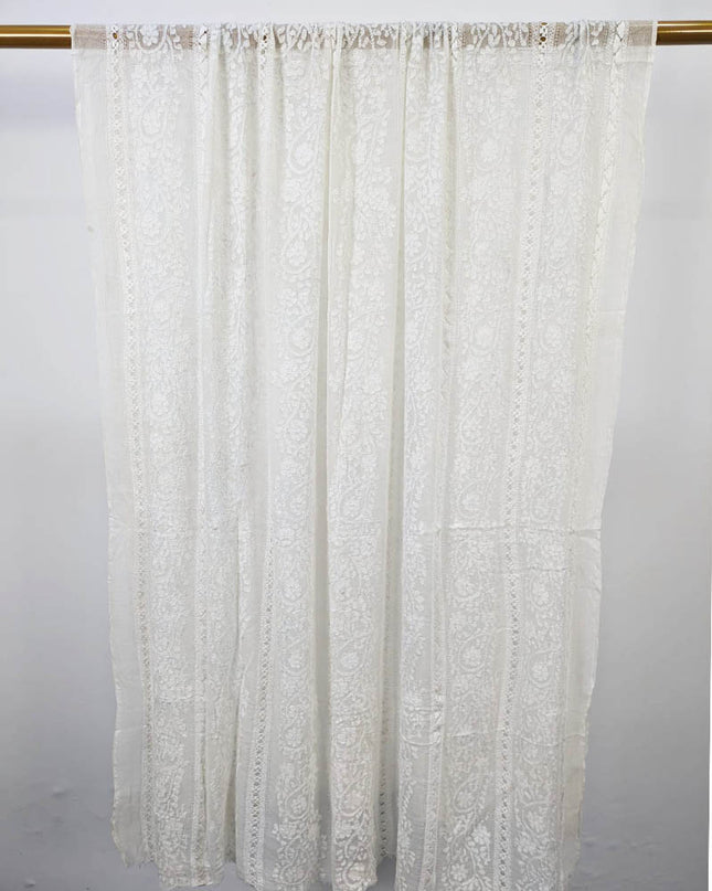 Tarkashi + Shadow Work Pure China Crinkle Dyeable Dupatta