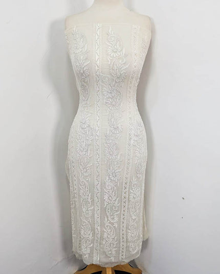 Dyeable Pure China Crinkle with Tarkashi & Shadow Work 2PC Unstitched